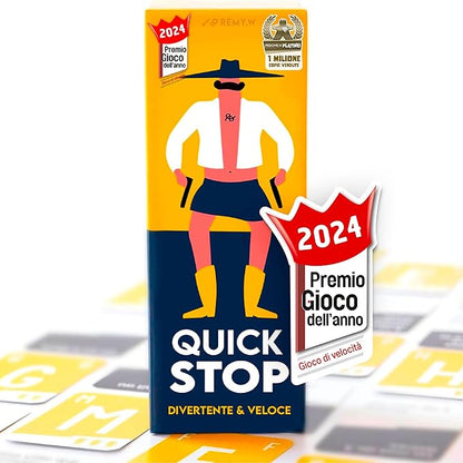 QUICKSTOP - Gioco di Società per Famiglia ed Amici - Gioco di Carte