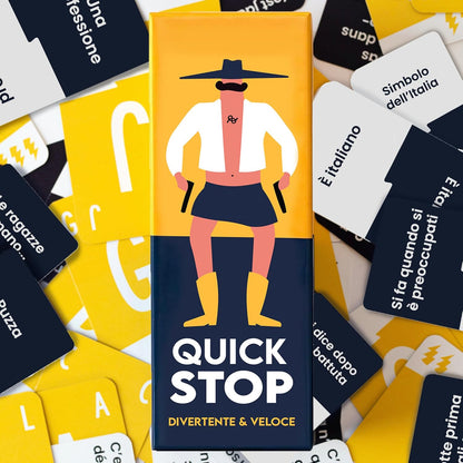 QUICKSTOP - Gioco di Società per Famiglia ed Amici - Gioco di Carte