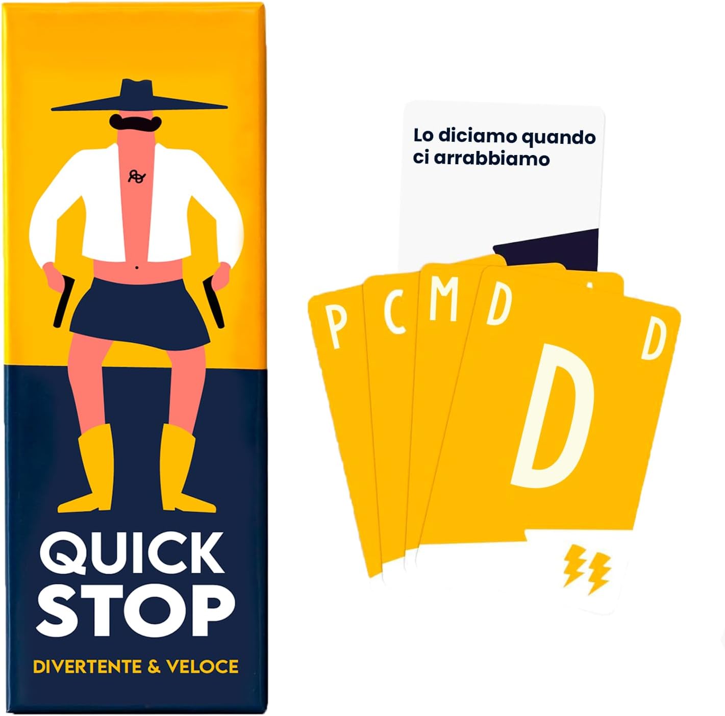 QUICKSTOP - Gioco di Società per Famiglia ed Amici - Gioco di Carte